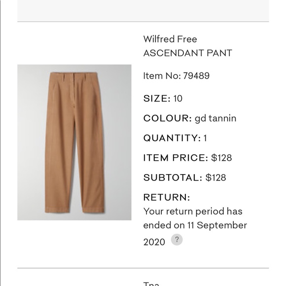 Aritzia Wilfred Free Ascendant Pant - Picture 4 of 4